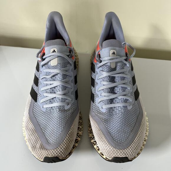 adidas 4DFWD Shoes Mens Size 12 Gray Black Orange 3D Lattice Midsole Running - Picture 4 of 11
